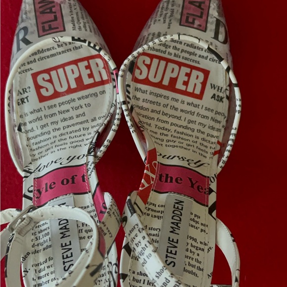 Alessi Black Print Heel by Steve Madden - Picture 9 of 9